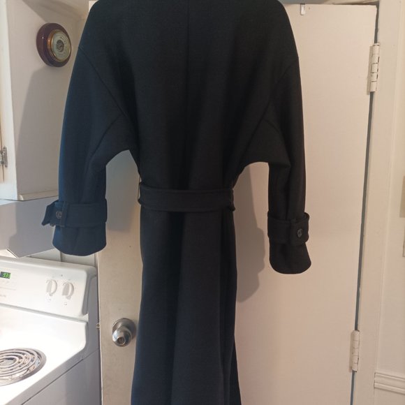 Zara long black coat - Picture 4 of 6
